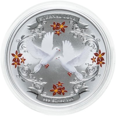 купить Ниуэ 2 доллара 2011 «Любовь навсегда.Голуби»