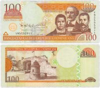 Купить Доминиканская республика 100 песо 2010 (Pick 177c)