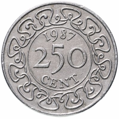 купить Суринам 250 центов (cents) 1987