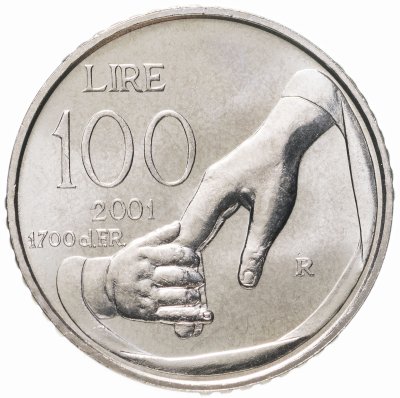 купить Сан-Марино 100 лир (lire) 2001