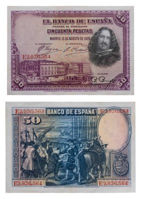 купить Испания 50 песет 1928 (Pick 75)