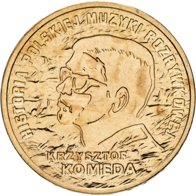 купить Польша 2 злотых 2010 "История польской музыки - Кшиштоф Комеда"