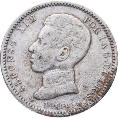 купить Испания 1 песета (peseta) 1904