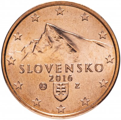 купить Словакия 1 цент (cent) 2016