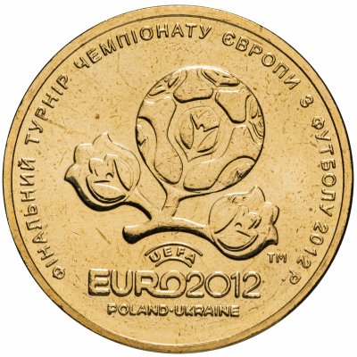 купить Украина 1 гривна 2012 "Финальный турнир чемпионата Европы по футболу 2012 года"