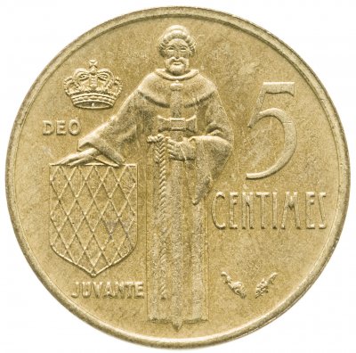 купить Монако 5 сантимов 1976