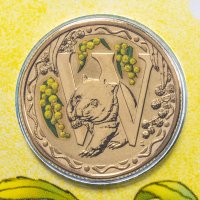 Купить Австралия 1 доллар (dollar) 2016 "Алфавит - Буква W" (в конверте с маркой)