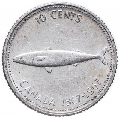 купить Канада 10 центов (cents) 1967 "100 лет Конфедерации"