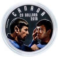 Купить Канада 20 долларов 2016 "Star Trek Зеркало, зеркало", в футляре с сертификатом