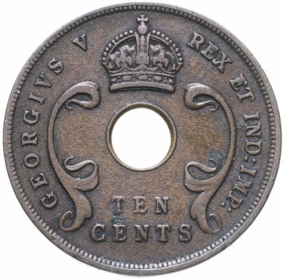 купить Британская Восточная Африка 10 центов (cents) 1925