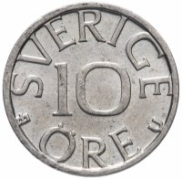 Купить Швеция 10 эре (ore) 1976-1991
