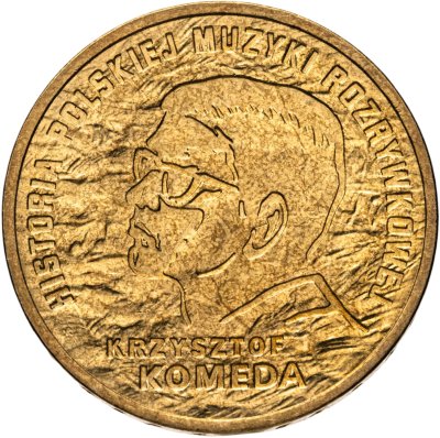 купить Польша 2 злотых 2010 "История польской музыки - Кшиштоф Комеда"
