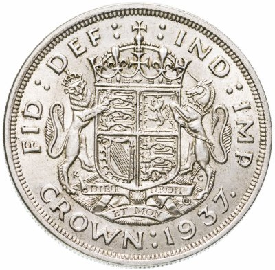 купить Великобритания 1 крона (crown) 1937 "Коронация Короля Георга VI"