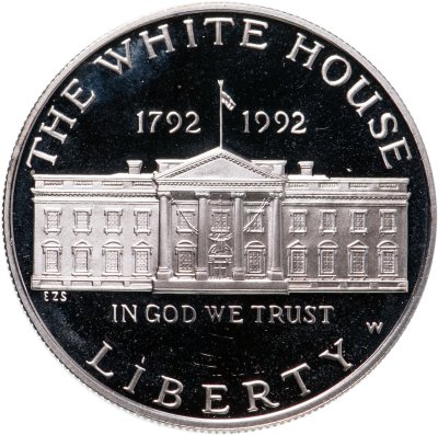 купить США 1 доллар (dollar) 1992 "200 лет Белому Дому"