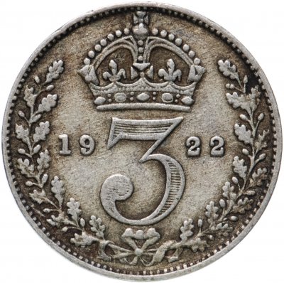 купить Великобритания 3 пенса (pence) 1922