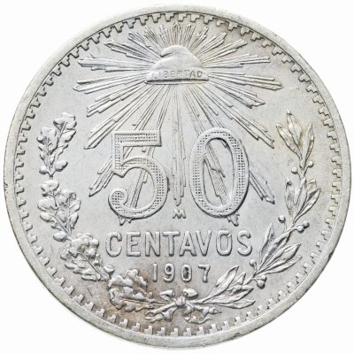 купить Мексика 50 сентаво 1907 год