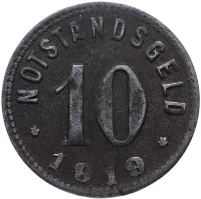 купить Германия, Зинциг 10 пфеннигов 1919