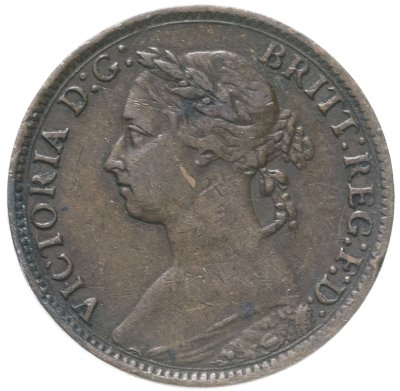 купить Великобритания 1 фартинг (farthing) 1887