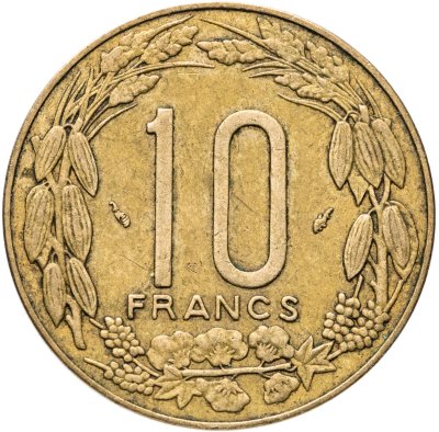 купить Центральная Африка (BEAC) 10 франков (francs) 1978