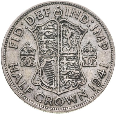 купить Великобритания 1/2 кроны (crown) 1941