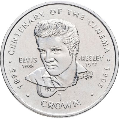 купить Гибралтар 1 крона (crown) 1996 "100 лет кино - Элвис Пресли"
