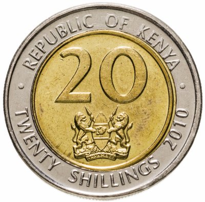 купить Кения 20 шиллингов (shillings) 2010