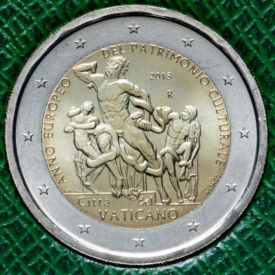 купить Ватикан 2 евро 2018 "Европейский год культурного наследия", в буклете