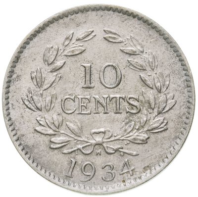 купить Саравак 10 центов (cents) 1934