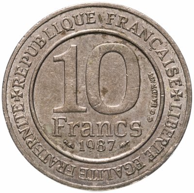 купить Франция 10 франков (francs) 1987 "Тысячелетие династии Капетингов"