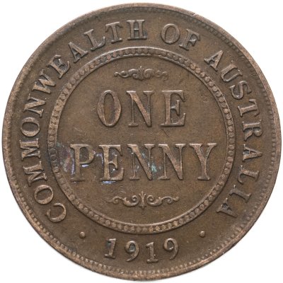 купить Австралия 1 пенни (penny) 1919