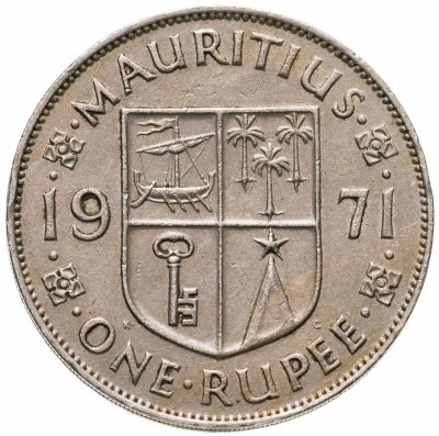 купить Маврикий 1 рупия (rupee) 1971