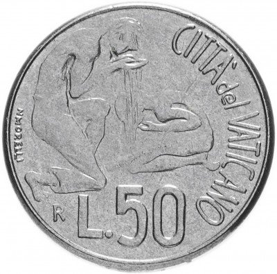 купить Ватикан 50 лир 1991
