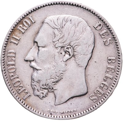 купить Бельгия 5 франков (francs) 1871