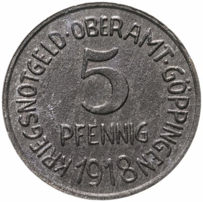 купить Германия (Геппинген) нотгельд 5 пфеннигов 1918