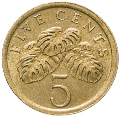 купить Сингапур 5 центов (cents) 1985-1990, случайная дата