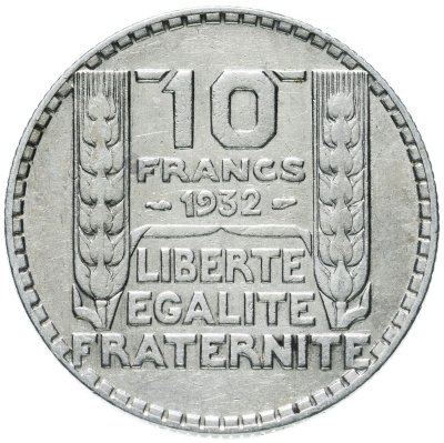 купить Франция 10 франков (francs) 1932