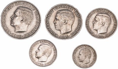 купить Греция набор монет 1966-1970 (5 штук)