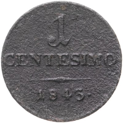 купить Ломбардия-Венеция 1 чентезимо 1845