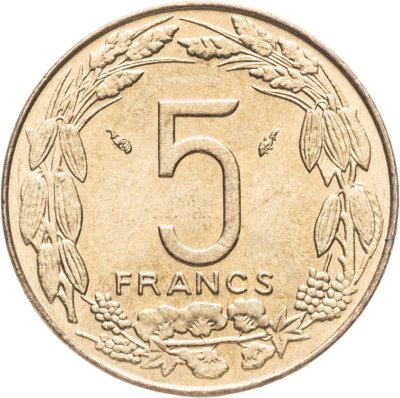 купить Центральная Африка (BEAC) 5 франков (francs) 1978