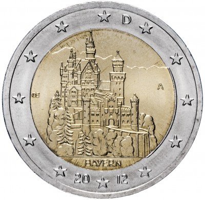 купить Германия 2 евро 2012 A "Федеральные земли Германии: Бавария"