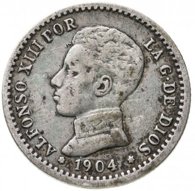 купить Испания 50 сентимо (centimos) 1904 (Альфонсо XIII)