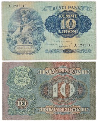 купить Эстония 10 крон 1937