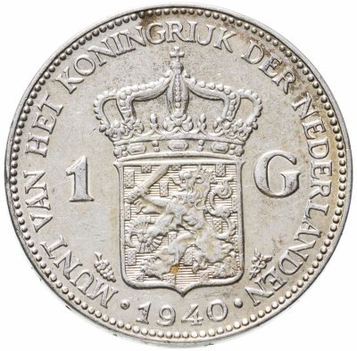 купить Нидерланды 1 гульден (gulden) 1940