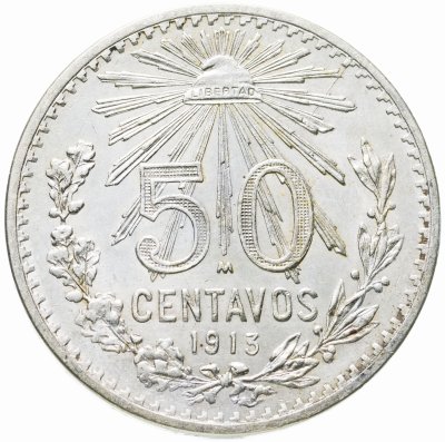 купить Мексика 50 сентаво 1913 год