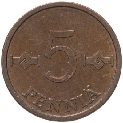 купить Финляндия 5 пенни (pennia) 1975