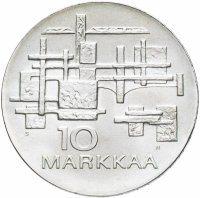 Купить Финляндия 10 марок 1967 "50-летие независимости"