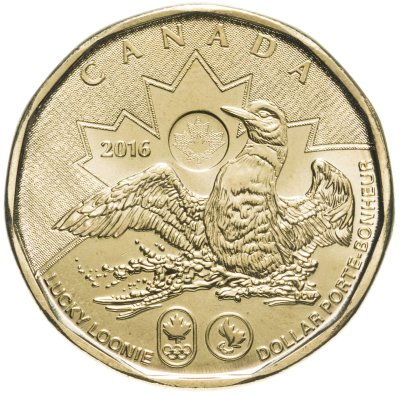 купить Канада 1 доллар 2016 "XXXI летние Олимпийские Игры, Рио-Де-Жанейро 2016"