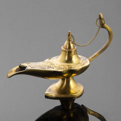 купить Лампа масляная, декоративная ("Лампа Алладина"), латунь, гравировка, Индия, 1970-1990 гг.