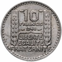 купить Франция 10 франков (francs) 1947-1948