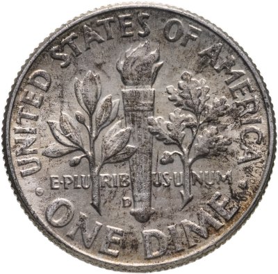 купить США 10 центов (дайм, one dime) 1964 "Silver Roosevelt Dime"